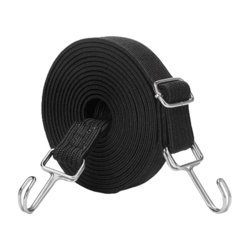 Crofta Elastic Luggage Rope Straps Bungee Cords for Tents, Heavy Objects Latex Core Black 5m