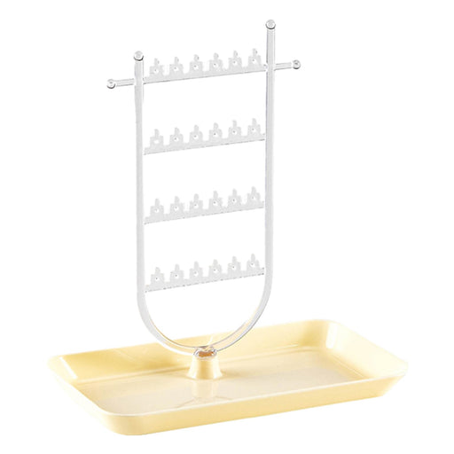 Crofta Earrings Organizer Earring Holder Stand Ear Studs Rack Jewelry Display Stand Clear