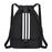 Drawstring Backpack Adjustable Shoulder Straps for Women Men String Swim Bag Black