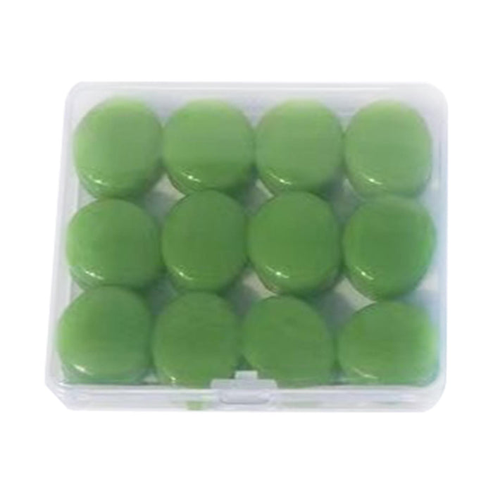 Crofta 12Pcs Ear Plugs Soft Sound Blocking Ear Plugs for Traveling Concert Studying green