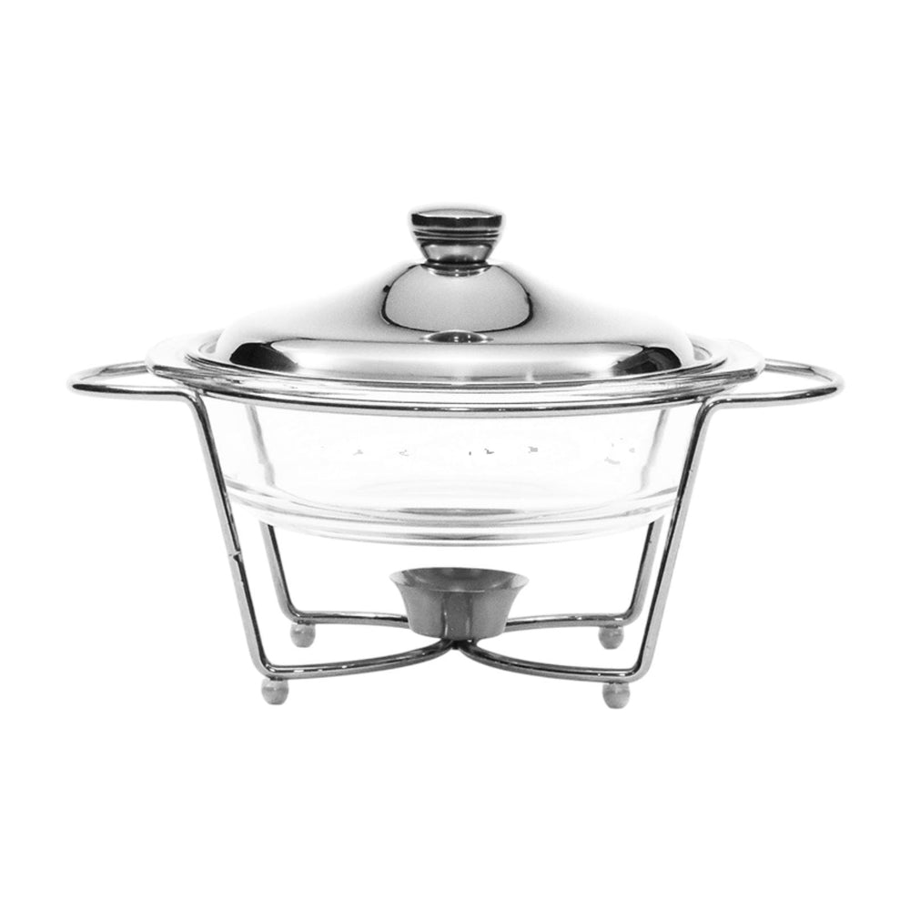 Crofta Chafing Dish for Buffet 2L Chafers for Catering for Chafing Dinners Catering Argent