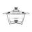 Crofta Chafing Dish for Buffet 2L Chafers for Catering for Chafing Dinners Catering Argent