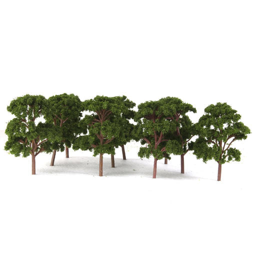 Crofta 10pcs Banyan Trees Model Train Scenery Landscape Scale 1:75 Dark Green