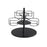 Crofta Rotating Cup Holder for Kitchen Cabinets Revolving Water Bottle Storage Rack Black 6 Slot