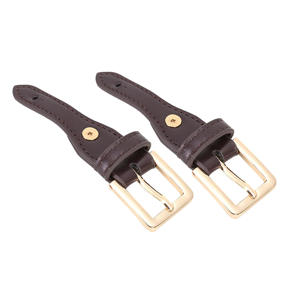 Crofta 2 Pieces Bag Strap Fastener Buckle Adjustable Bag Shoulder Strap Pin Buckles Brown