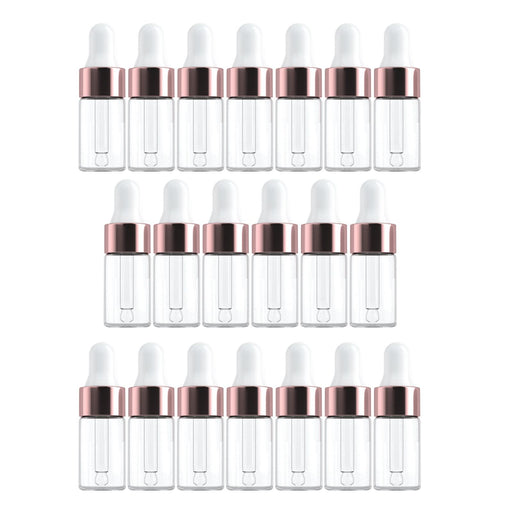 20Pcs Dropper Bottles Squeezable for Cosmetic Packaging Eye Liquid Dropper 3ML