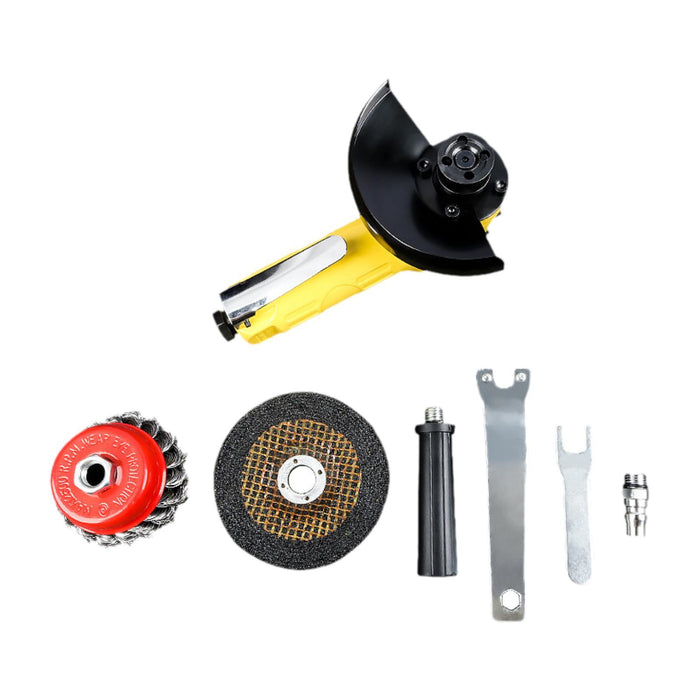 Crofta Angle Grinder Kit 2 in 1 High Speed Deruster for Deburring Home DIY Projects