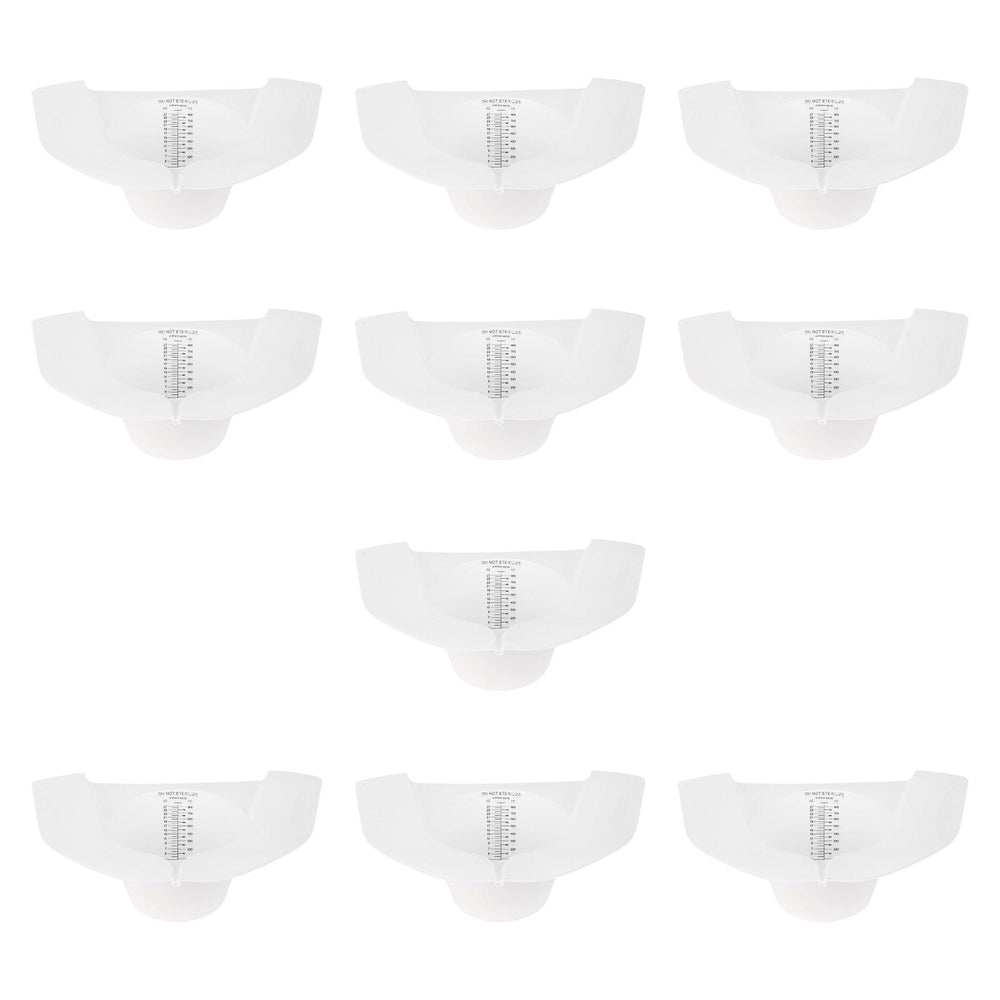 Crofta 10Pcs Commode Sample Collector 800ml Urine Collection Hat Sturdy for Elderly