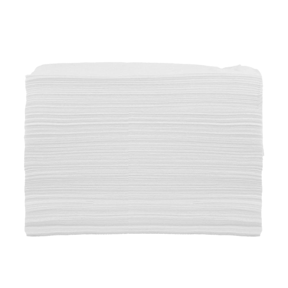 100x Soft Disposable Bed Sheet Waterproof for Salon SPA  White with Hole