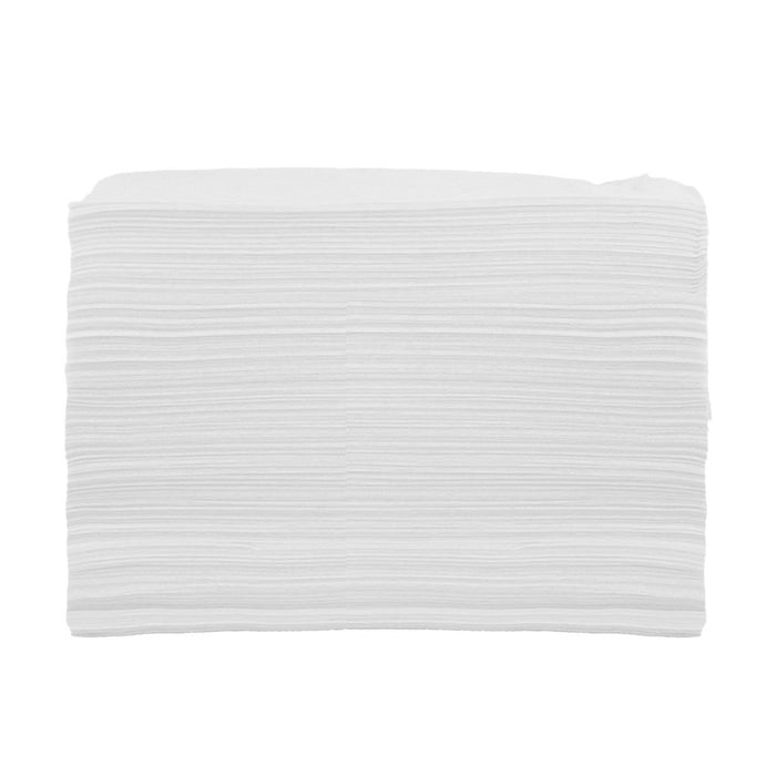 100x Soft Disposable Bed Sheet Waterproof for Salon SPA  White with Hole