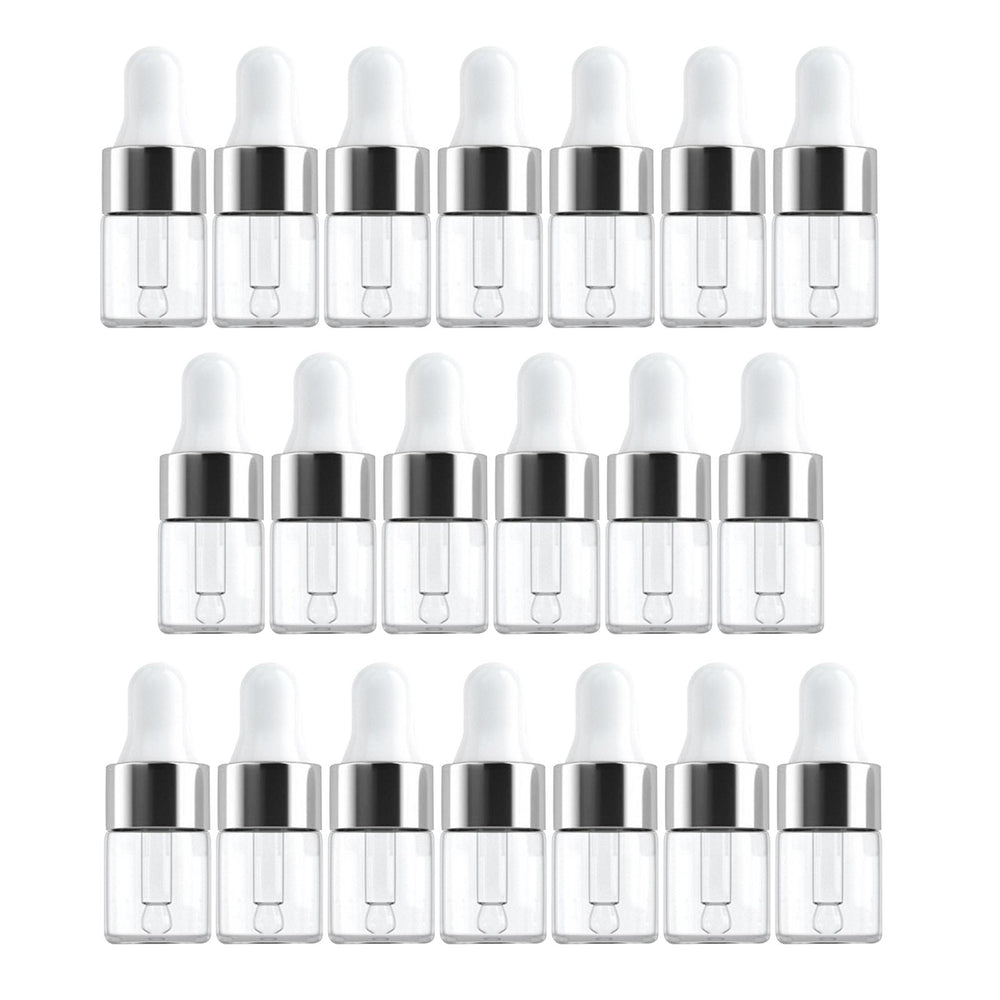 20 x Empty Essential Oil Bottles Refillable Pocket Size for Travel Salon 2ML