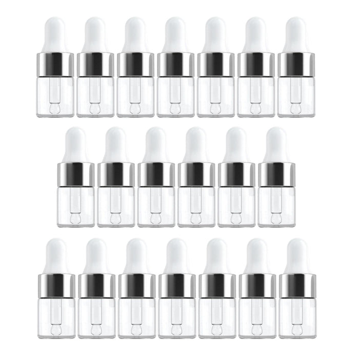 20 x Empty Essential Oil Bottles Refillable Pocket Size for Travel Salon 2ML