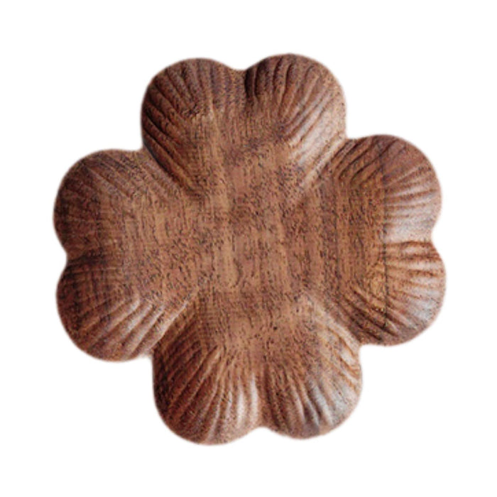 Wooden Coaster Tray Portable Coaster for Drink for Cafe Restaurant Household Four Leaf Grass