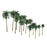 15pcs Multi Gauge Model Coconut Palm Trees HO O N Z Scale Scenery