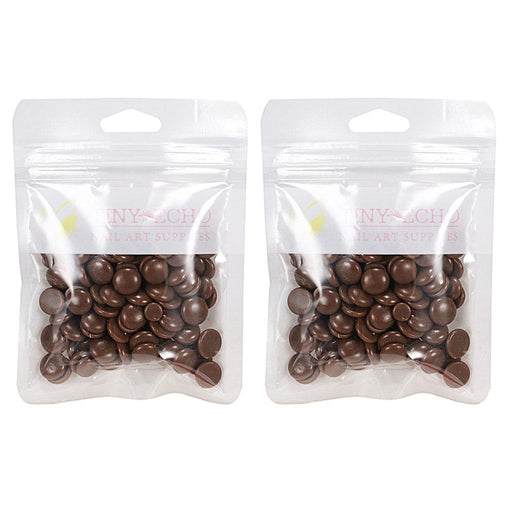 Crofta 2 Pcs Depilatory Hard Wax Beads for Bikini Painless Hair Removal Coffee