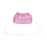 Crofta Womens Evening Bag Fashion Ladies Clutch Purse for Wedding Dinner Party Prom Pink