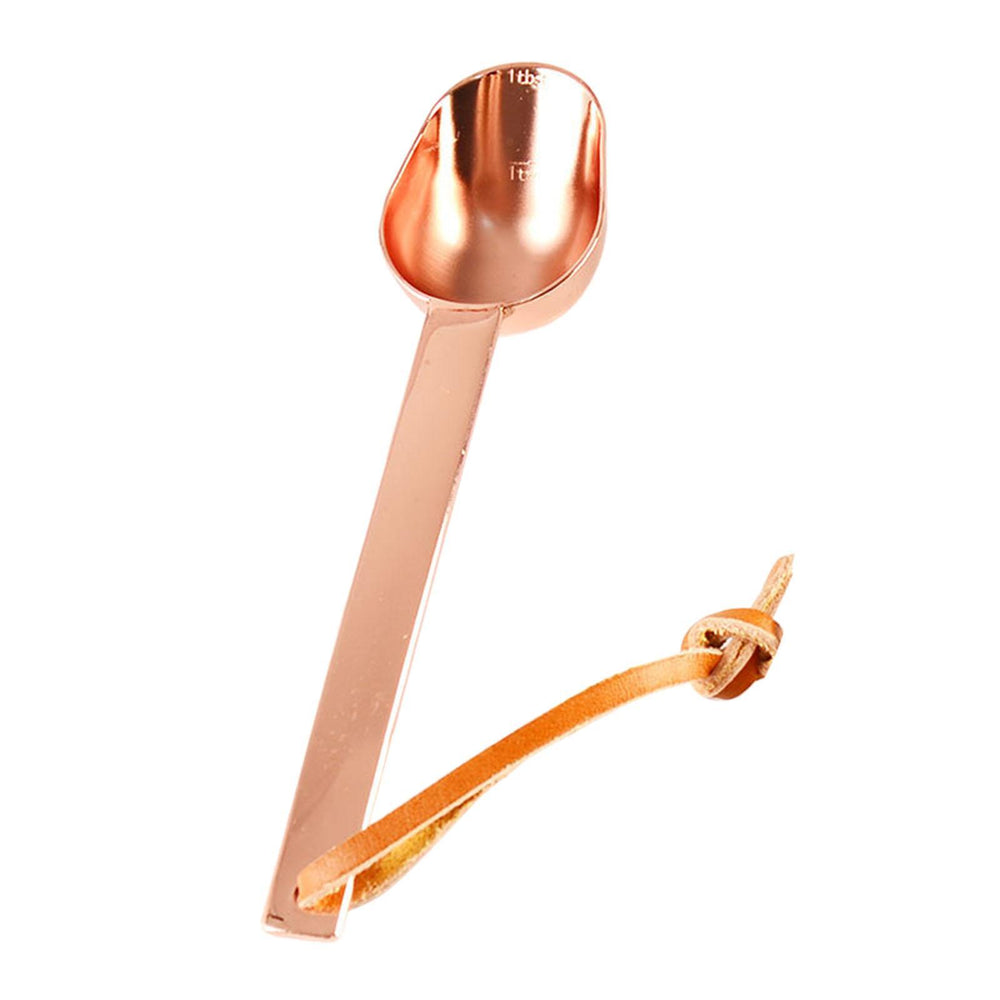 Teaspoon Long Handle Coffee Measuring Spoon for Beans Espresso Coffee Powder rose gold