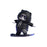 Cute Skateboard Bear Decoration for Car Gift for Drivers Sculpture Accessory black