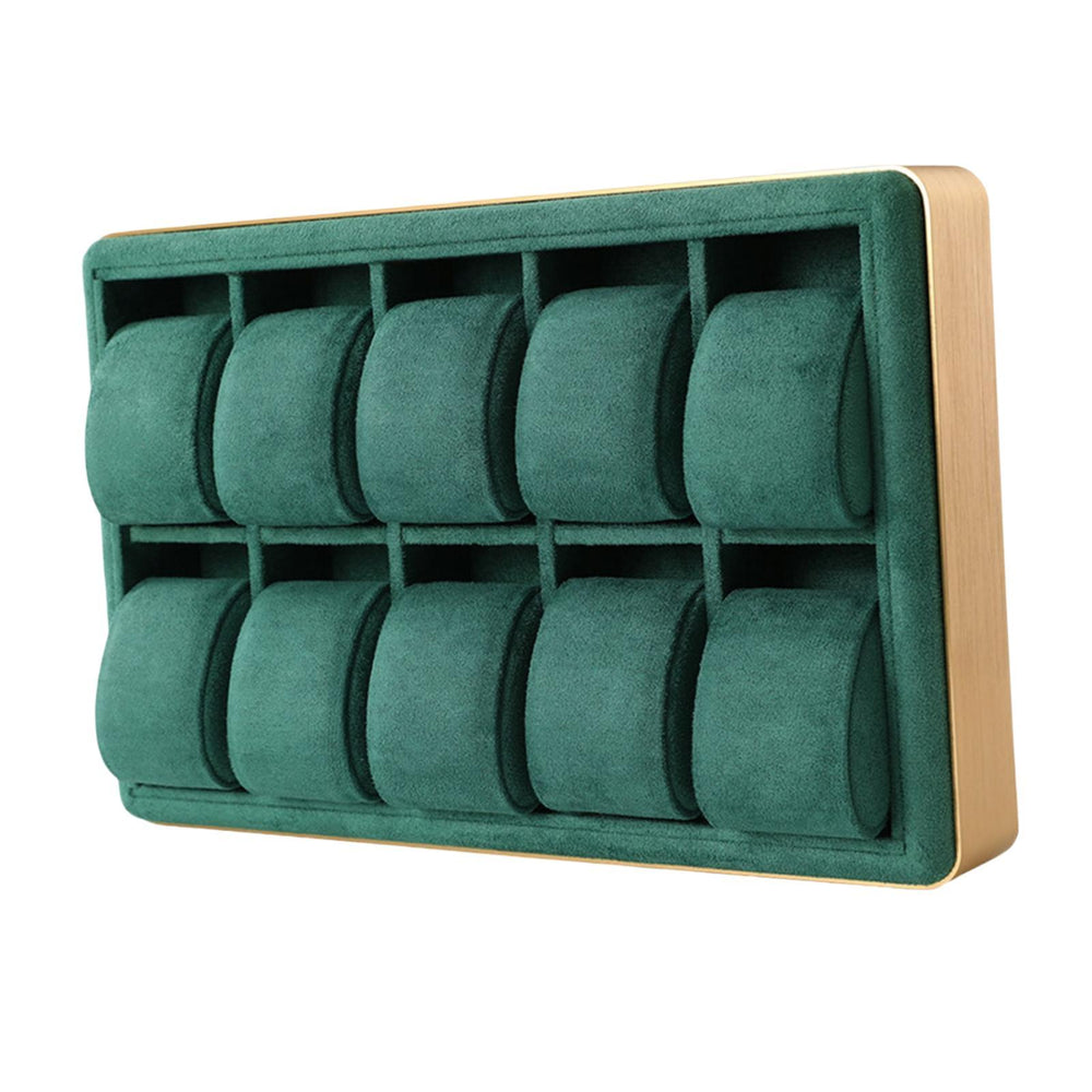 Crofta Watch Display Tray Versatile Watch Drawer Organizer for Office Gift Home Use Green