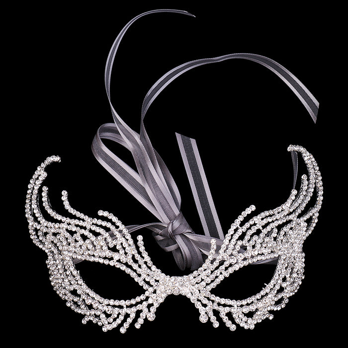 Elegant Crystal Women Eyes Mask Costume Halloween Masquerade Ball Prom