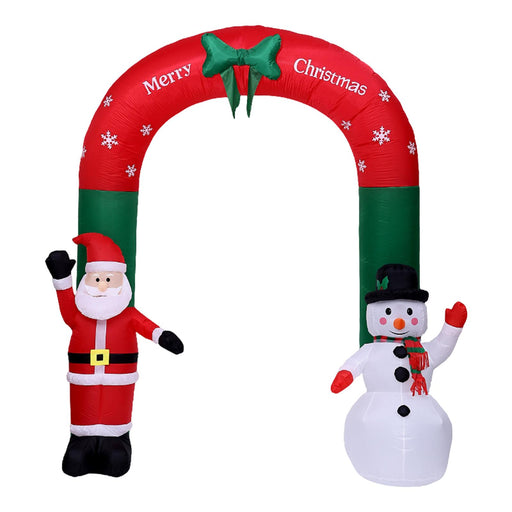 Crofta 122inch Christmas Inflatable Arch with Lights Photo Prop for Stage Prop Cute