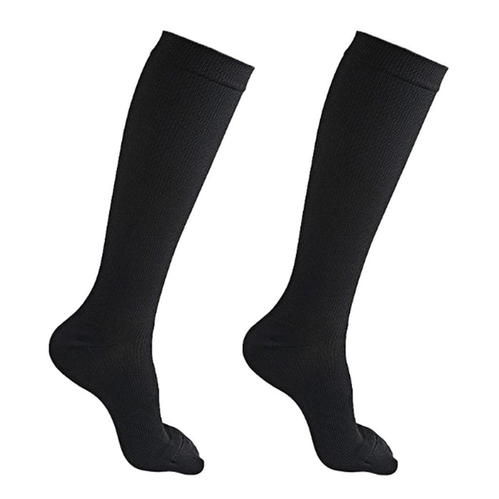 Crofta Women Compression Knee High Sock for Athletic Running Flight Travel S M