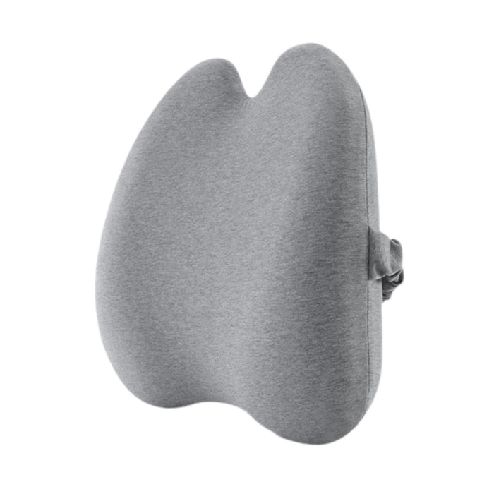 Crofta Lumbar Support Pillow for Office Chair for Sleeping Rest Car Driver recliner light grey