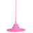 Vintage E27 Home Ceiling Pendant Lamp Light Bulb Holder with Silicone Lampshade-Pink