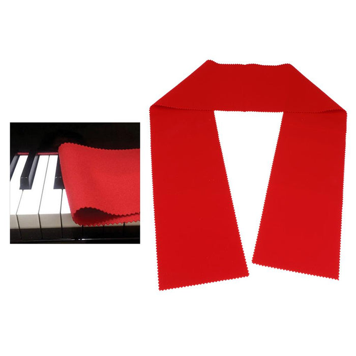 Crofta Wool Piano Key Cover Keyboard Cover Red