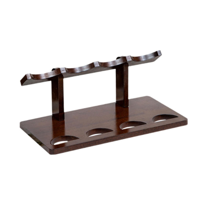 Crofta Wine Display Rack Drink Holder Wood Wine Shelf for Hallway Hotel Dining Room 4 bottles