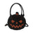 Pumpkin Crossbody Bag Funny Creative Novelty Halloween Themed Top Handle Bag Black Orange