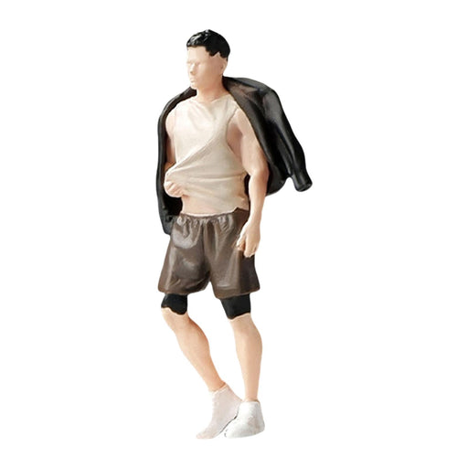 Crofta 1:64 Scale Models Character Ornament Miniature Figure Miniature Scenes Decor Sports Boy