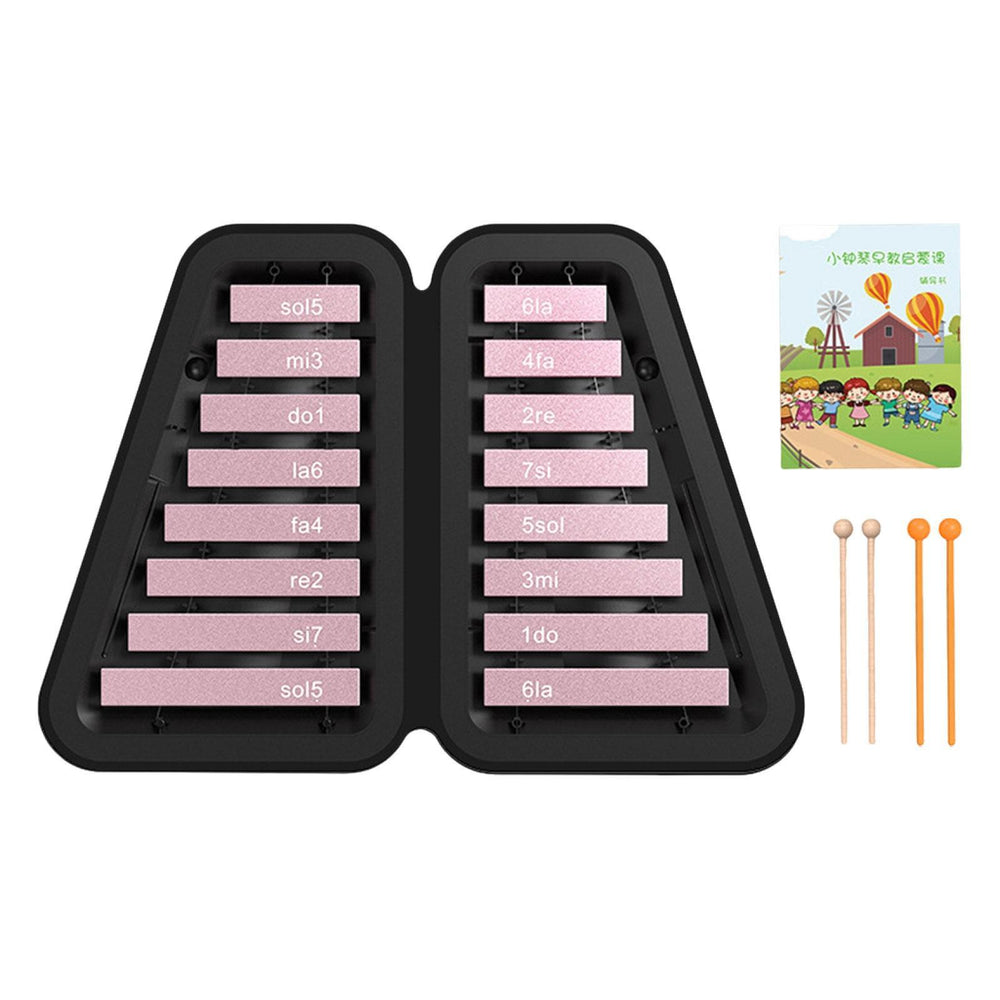 16 Note Xylophone Kids Education Music Toy Glockenspiel for Kids Party Favor Pink