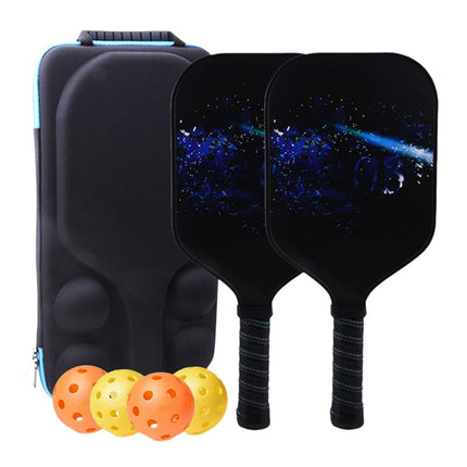 Crofta 2 Pieces Pickleball Paddles with 4 Balls for Training Indoor and Outdoor Gym Style D