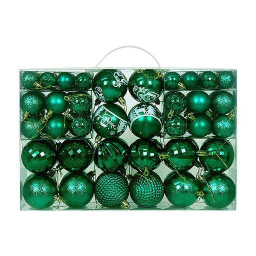 Crofta 100Pcs Christmas Ball Ornaments Xmas Decor for Indoor Holiday Wreath Garland Green