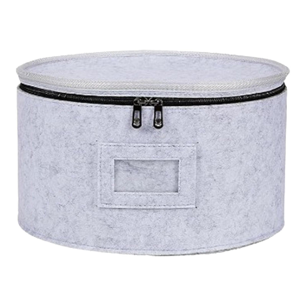 Stackable Moving Storage Box Thick Felt Plate Quilted Case for Mugs Tumblers 18cmx14cm