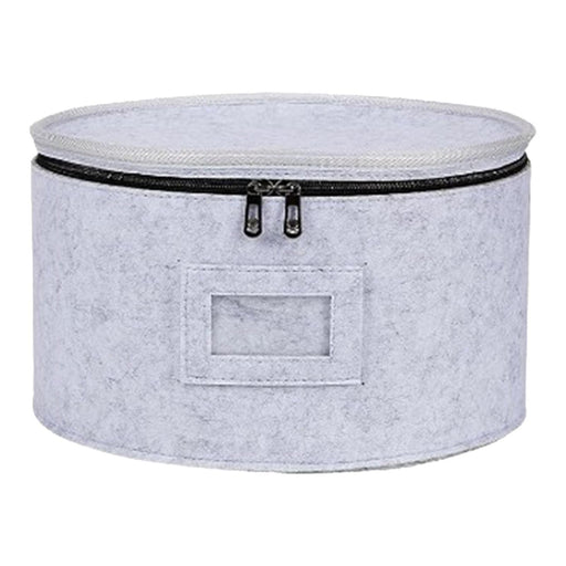 Stackable Moving Storage Box Thick Felt Plate Quilted Case for Mugs Tumblers 18cmx14cm