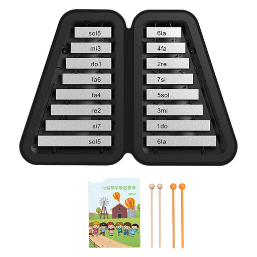 16 Note Xylophone Kids Education Music Toy Glockenspiel for Kids Party Favor Argent