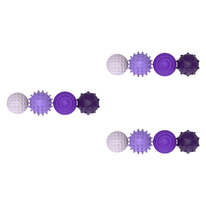 Crofta 12x Sensory Toys Textured Multi Balls Set for Party Favors Children Birthday Violet