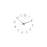 Wall Clock 12 inch Home Decor Round Decorative Clock for Living Room Bedroom White