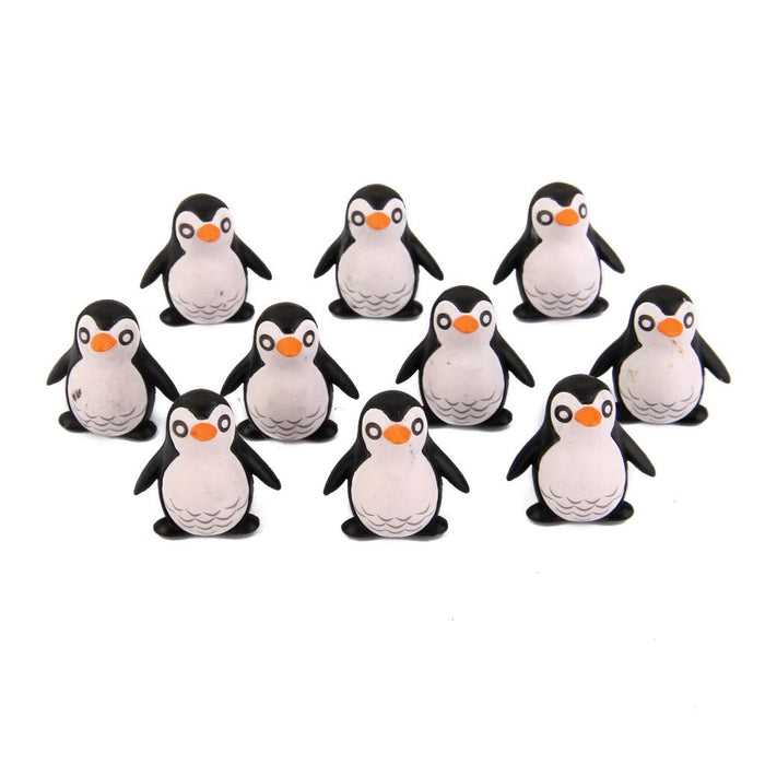 Crofta 10pcs Miniature Small Penguin Dollhouse Bonsai Garden Resin Landscape