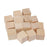 Crofta 20 Pieces 25mm Unfinished Wooden Shapes Blocks Cubes Embellishments for Wood Crafts