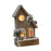 Crofta Wooden Xmas Village House Model with Light for Office Desktop Versatile Style B