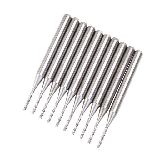 Crofta 10pcs Carbide PCB End Mill Endmill 1.0mm