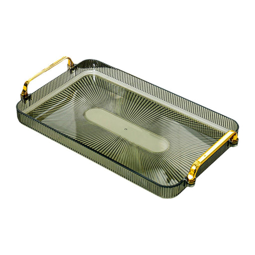 Crofta Serving Tray Perfume Cosmetic Storage Organizer for Office Breakfast Kitchen green