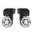 1 Pair Mi Shaped Silent Swivel Suitcase Luggage Baggage Wheels Replacement Casters