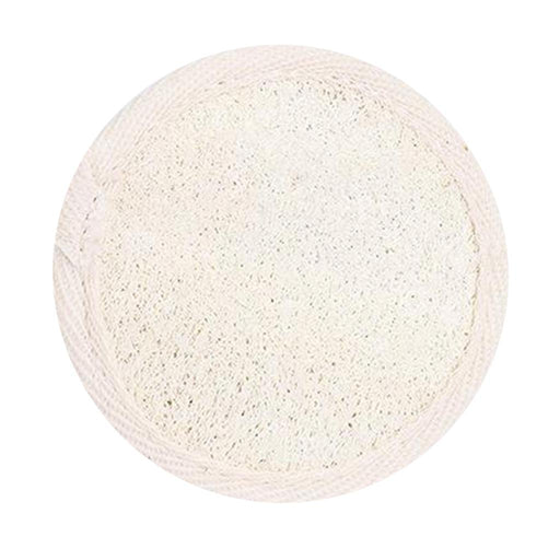 Crofta 100% Natural Loofah Luffa Bath Spa Shower Exfoliator Pad 8cm white color