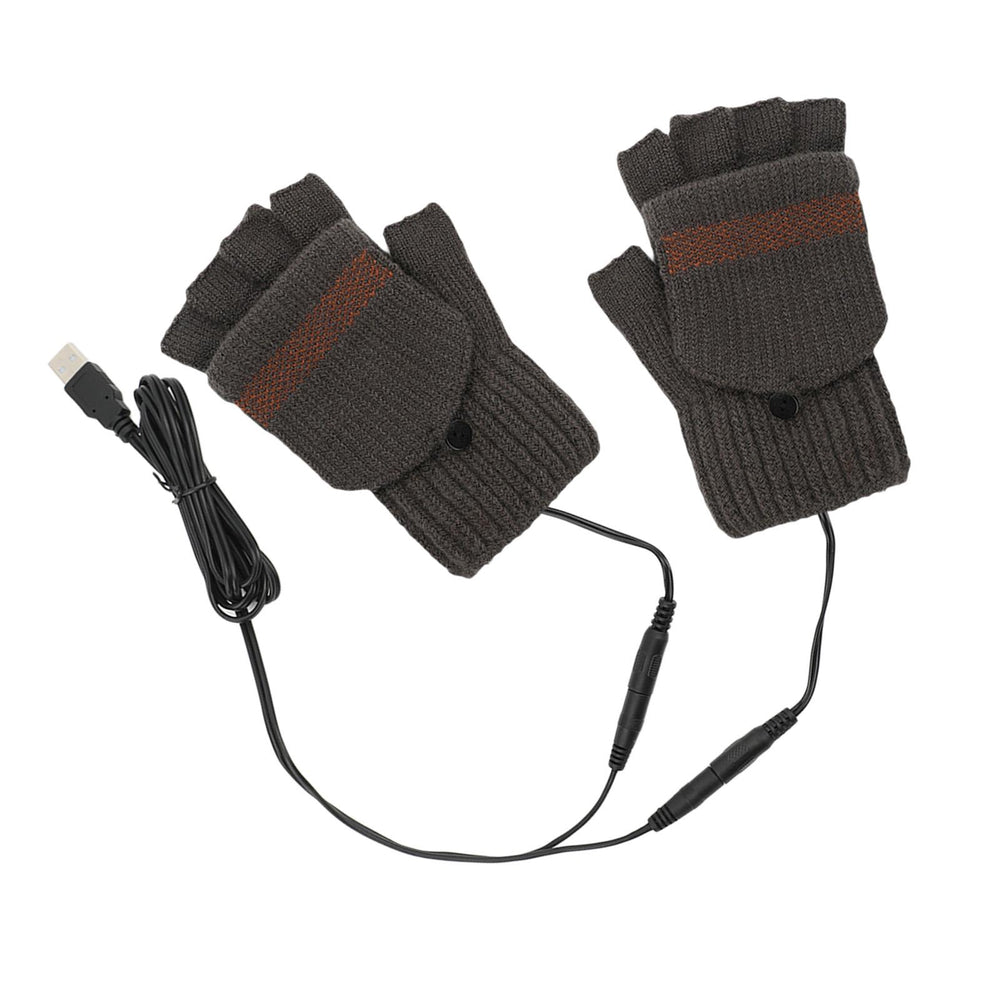 USB Heated Gloves for Winter coffee Double side unadjust temperature