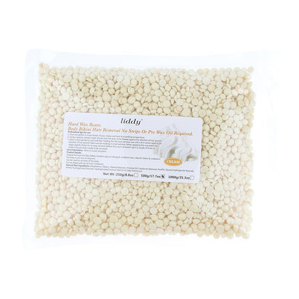 Crofta Wax Beans Hair Removal Face Leg Depilatory Hard Wax Pellets 500g  Cream