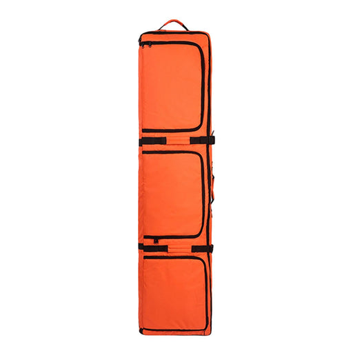 Crofta Ski Bag with Pockets Shoulder Backpack for Single Ski 2 Sets Skis Snowboards Orange